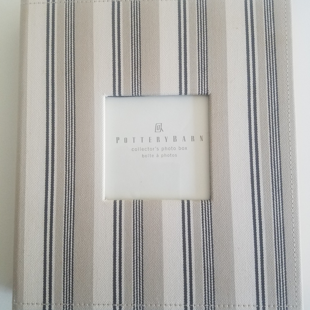 Pottery Barn veranda striped collectors photobox